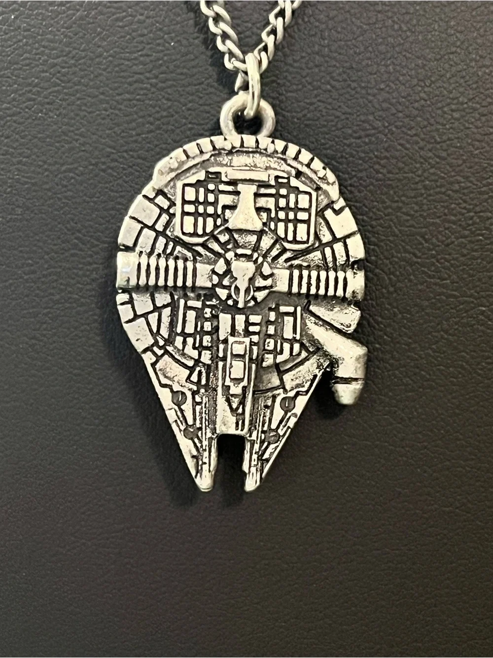 LFL Millennium Falcon pewter-looking Pendant Necklace